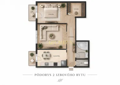 Na predaj 2-izbový byt, 70 m², Bratislava-Nové Mesto, Robotnícka