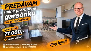 Eladó lakások, 1-szobás, Kežmarok · €77 000
