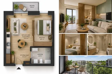 Na predaj 2-izbový byt, 37 m², Bratislava-Podunajské Biskupice