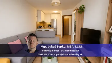 Mieszkania na sprzedaż, 2-pokojowe, Košice-Západ · €179 990