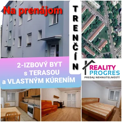Mieszkania na wynajem, 2-pokojowe, Trenčín · €550