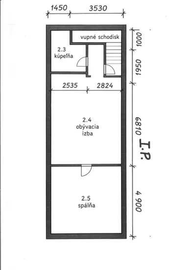 Na predaj 2-izbový byt, 78 m², Bratislava-Vajnory, Roľnícka
