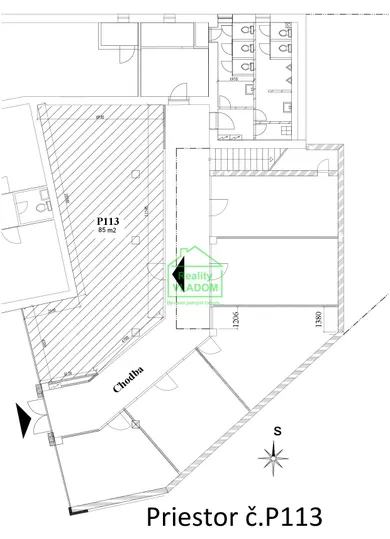 Na prenájom komerčné, 85 m², Lipany, Sládkovičova