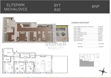 Na predaj 4-izbový byt, 124 m², Michalovce, Sama Chalupku