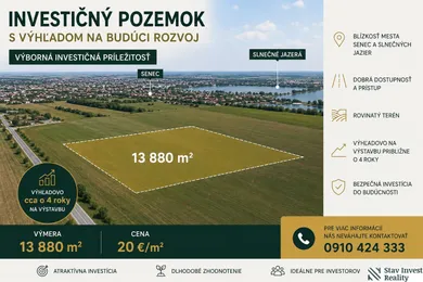 Pozemky na predaj, Senec · €277 600