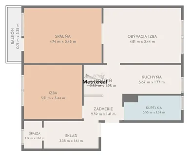 Na predaj 3-izbový byt, 77 m², Bratislava-Ružinov, Goláňova