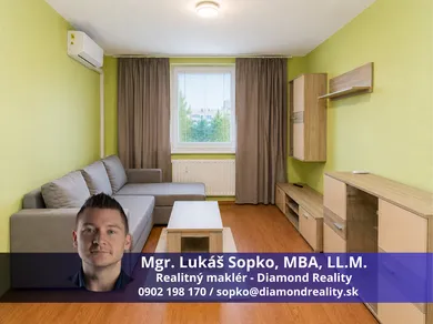 Mieszkania na wynajem, 2-pokojowe, Košice-Nad jazerom · €650