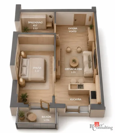 Na predaj 2-izbový byt, 39 m², Stupava, Cementárenská
