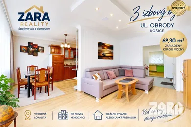 Byty na predaj 3-izbový, Košice-Západ · €210 000