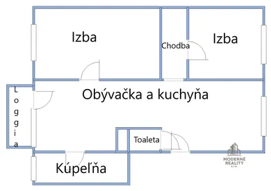Na predaj 3-izbový byt, 73 m², Nové Zámky, Šoltésovej