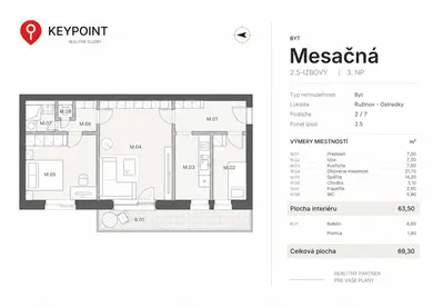 Byty na predaj 3-izbový, Bratislava-Ružinov · €228 900