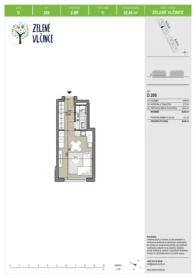 Na predaj 1-izbový byt, 27 m², Žilina, Pražská