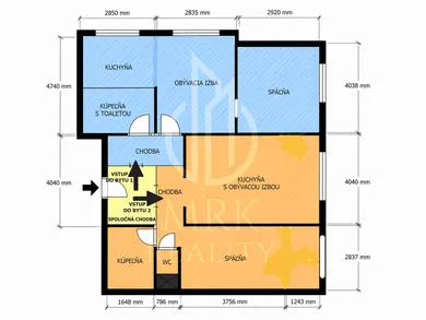 Na predaj 4-izbový byt, 88 m², Bratislava-Petržalka, Wolkrova
