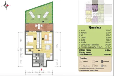 Na predaj 2-izbový byt, 55 m², Košice-Vyšné Opátske, Cédrová