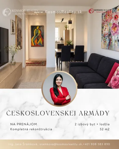 Квартири в оренду, 2-кімнатні, Košice-Staré Mesto · €800