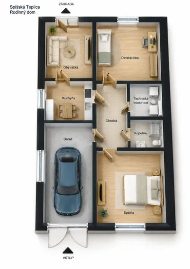 Na predaj 3-izbový dom, 82 m², Spišská Teplica, Osloboditeľov