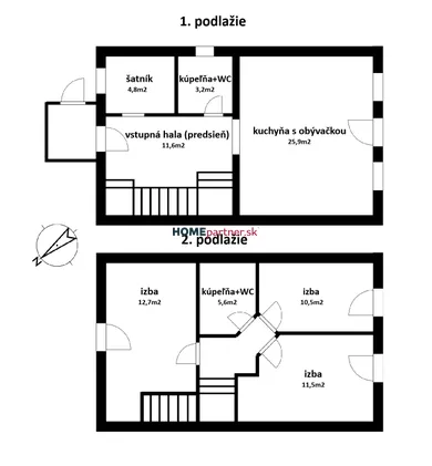 Na predaj 4-izbový dom, 97 m², Báhoň, Štúrova