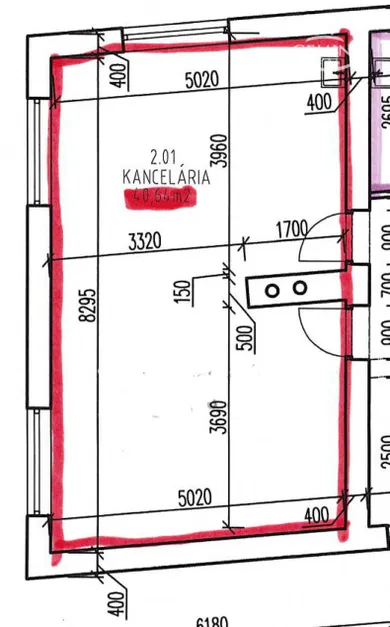 Na prenájom komerčné, 41 m², Rimavská Sobota, Tomášikova