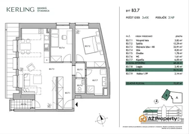 Na predaj 3-izbový byt, 71 m², Banská Štiavnica, Dolná