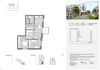 Na predaj 3-izbový byt, 71 m², Prešov, Sibírska