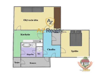 Mieszkania na sprzedaż, 2-pokojowe, Komárno · €75 000