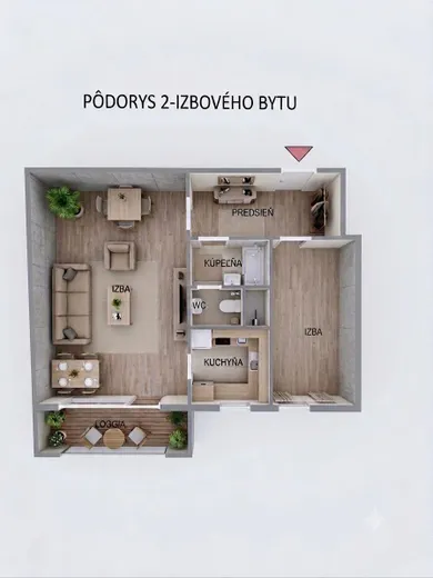 Byty na predaj 2-izbový, Bratislava-Petržalka · €199 900