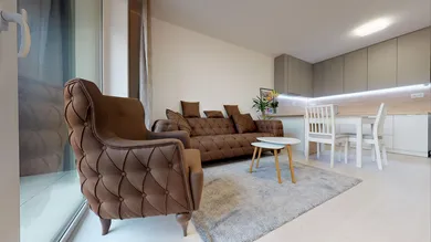 Na prenájom 2-izbový byt, 54 m², Bratislava-Nové Mesto, Račianska