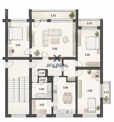 Byty na prenájom 4-izbový, Žilina · €1 055