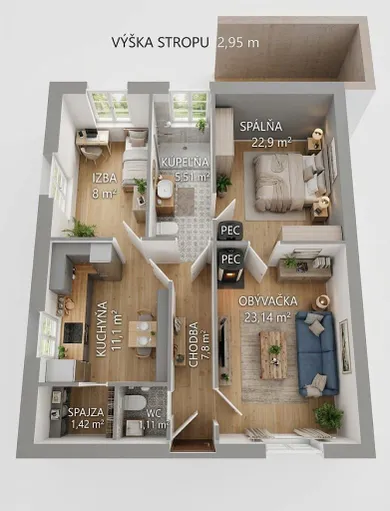 Byty na predaj 3-izbový, Bratislava-Ružinov · €339 000