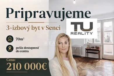 Mieszkania na sprzedaż, 3-pokojowe, Senec · €210 000