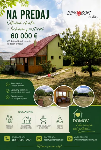 Domy rekreacyjne na sprzedaż, Zlaté Moravce · €56 000