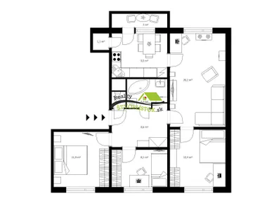 Na predaj 4-izbový byt, 81 m², Senica, Sotinská