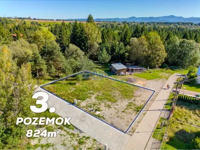 Na predaj pozemok, 824 m², Pribylina, Ulica Mateja Šuňavca