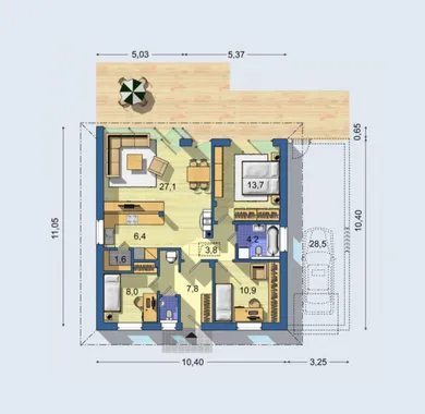Na predaj dom, 84 m², Dunajský Klátov