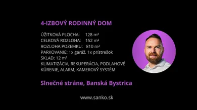 Na predaj 4-izbový dom, 128 m², Banská Bystrica, Pod vysielačom