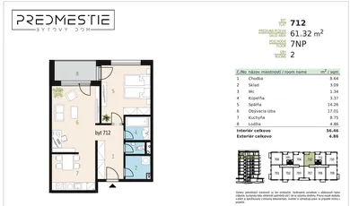Byty na predaj 2-izbový, Bratislava-Nové Mesto · €242 990