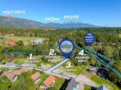 Na predaj pozemok, 824 m², Pribylina, Ulica Mateja Šuňavca