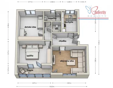 Na predaj 3-izbový byt, 64 m², Dunajská Streda, Júliusa Lörincza