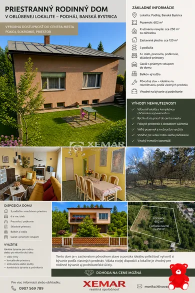Domy na sprzedaż, 6-pokojowe, Banská Bystrica · €367 499
