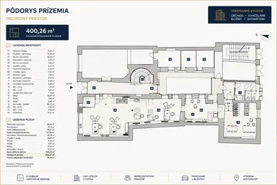 Na prenájom komerčné, 150 m², Košice-Staré Mesto, Mlynská