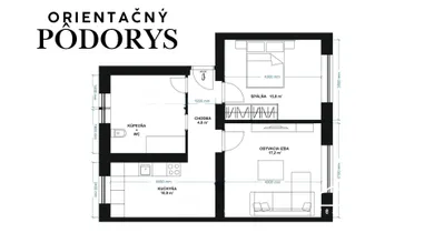 Na predaj 2-izbový byt, 61 m², Prievidza, Krajná