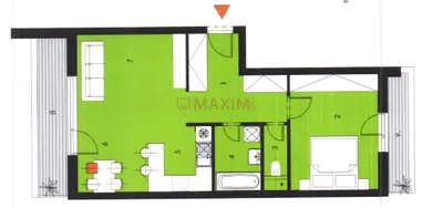 Na predaj 2-izbový byt, 57 m², Bratislava-Vajnory, Roľnícka