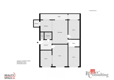 Na predaj byt v Bratislava-Karlova Ves · €329 000 · Pôvodný stav