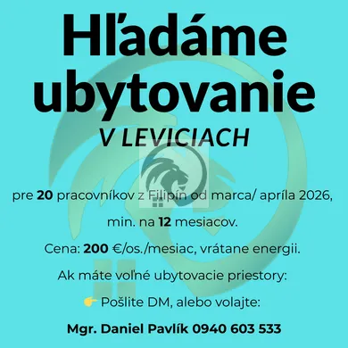 Объекты в аренду, Levice · €200
