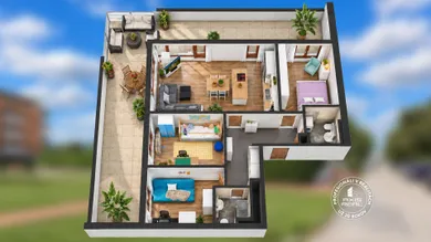 Na predaj 4-izbový byt, 86 m², Chorvátsky Grob, Konopná