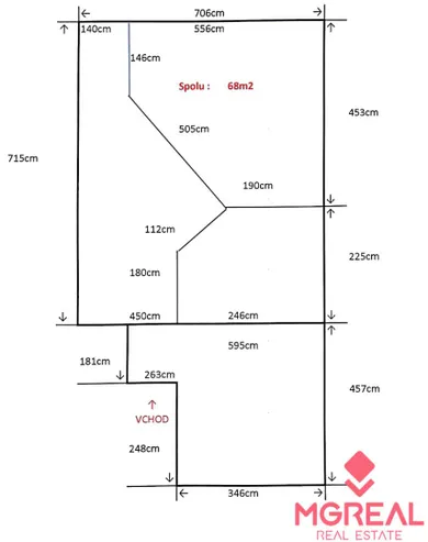 Na prenájom komerčné, 68 m², Topoľčany, Pribinova