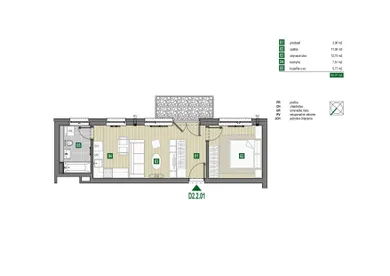 Mieszkania na sprzedaż, 2-pokojowe, Pezinok · €177 000