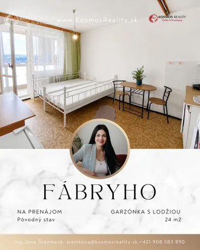 Mieszkania na wynajem, 1-pokojowe, Košice-Dargovských hrdinov · €530