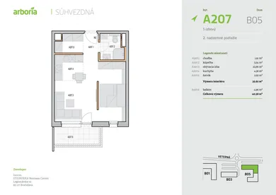 Na prenájom 2-izbový byt, 36 m², Trnava, Ulica Veterná