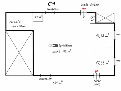 Na prenájom komerčné, 140 m², Bratislava-Nové Mesto